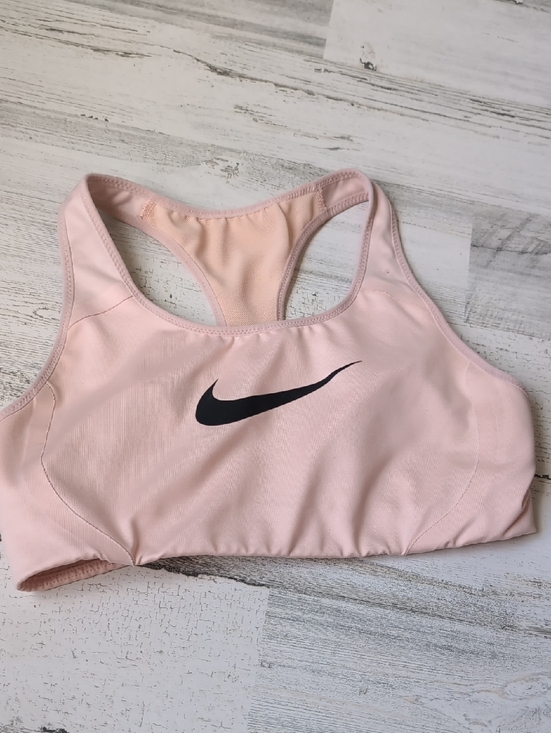 Nike Other - Nike Light Pink Racerback Training Sports Bra with Black Swoosh